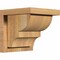 Ekena Millwork Ridgewood Rough Sawn Corbel w/Backplate, Western Red Cedar, 8"W x 8"D x 8"H COR08X08X08RID01RWR - alternate 1